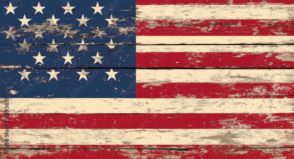 Celebrating the National Guard: A Patriotic Tribute with the USA Flag and Rustic Wood Backdrop