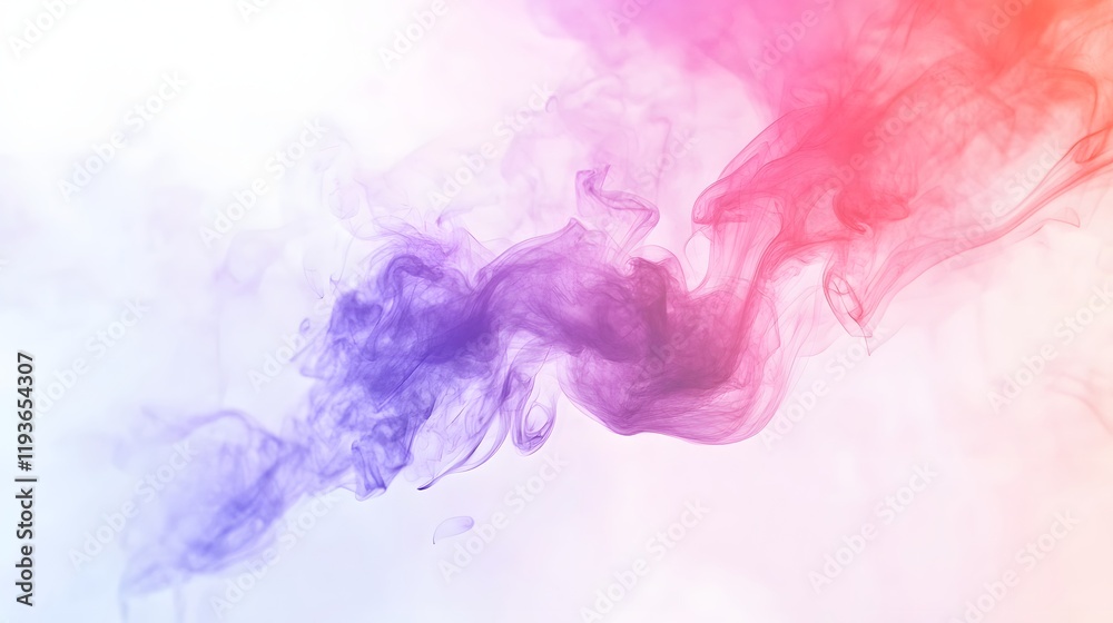 Obraz premium Abstract Swirling Pink and Purple Smoke Design