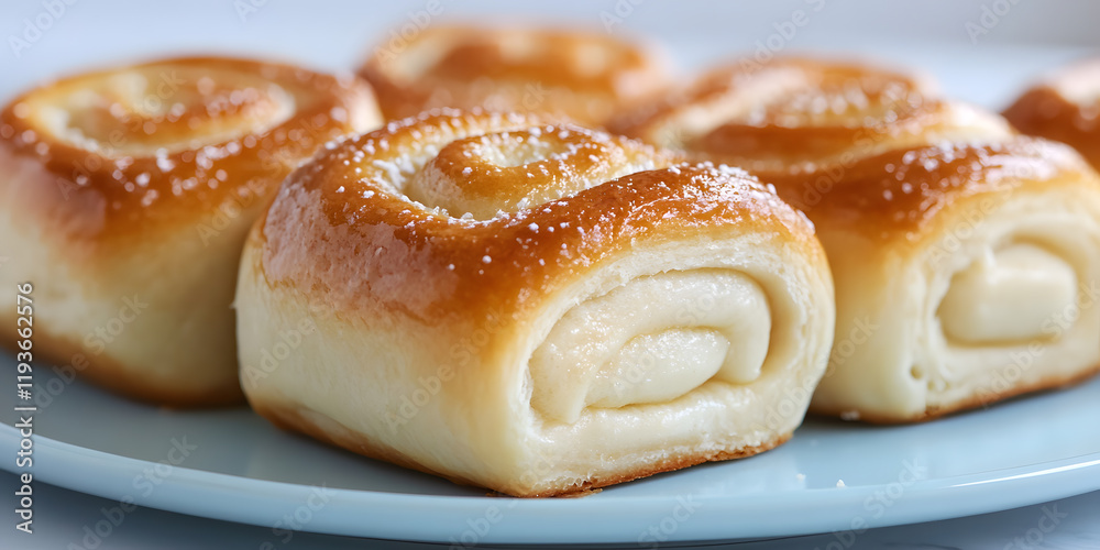 Sweet rolls with creamy filling, perfect for breakfast or dessert. Golden brown and delicious! Sweet rolls with creamy filling, perfect for breakfast or dessert. Golden brown and delicious!