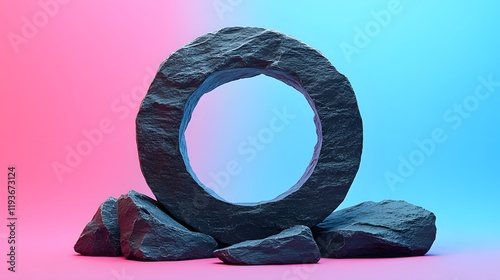 Exploring the Evolution of Prehistoric Technology through the Lens of a Cartoon-style Stone Wheel Depiction