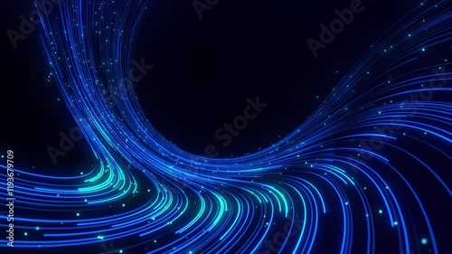 Data sorting. Abstract digital background. Big data visualization. 4k animation. 3d rendering.
