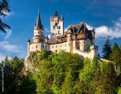 Wallpaper Mural European Castle on a Hilltop Torontodigital.ca