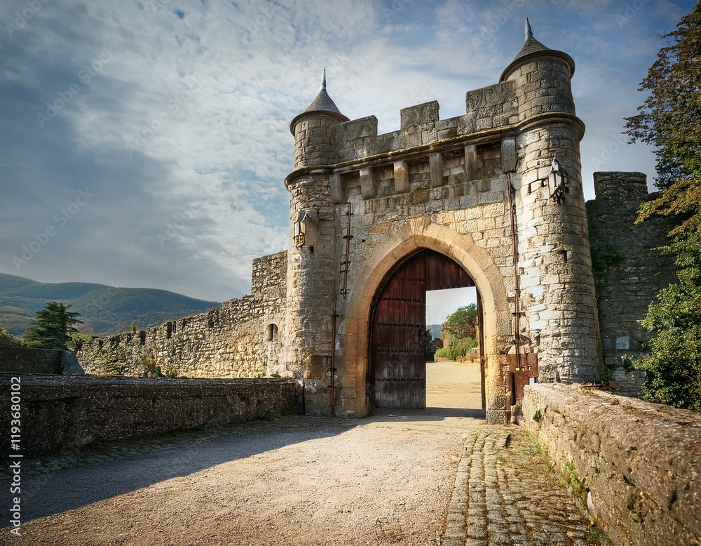 Obraz premium Medieval Castle Door