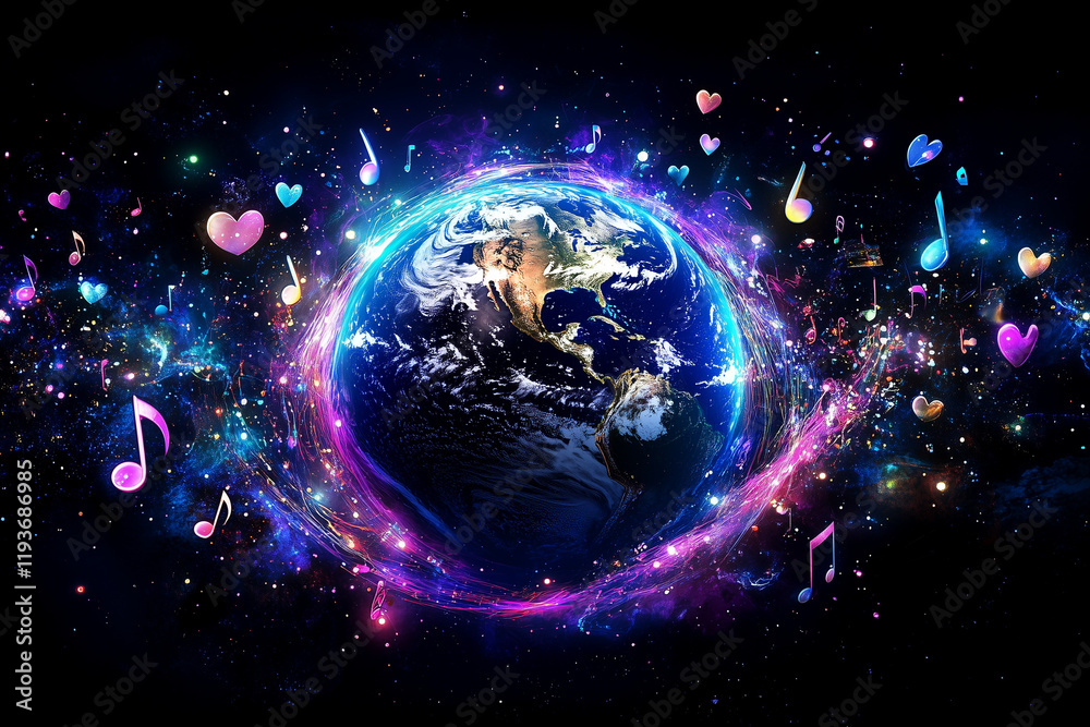 Obraz premium earth with space