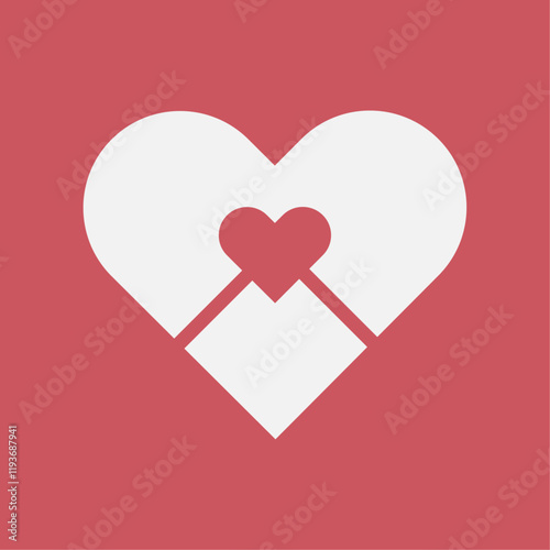 Love, Care Logo Template For Brands.. Heart Giving, Care, Health Mental Medical Care Logo.