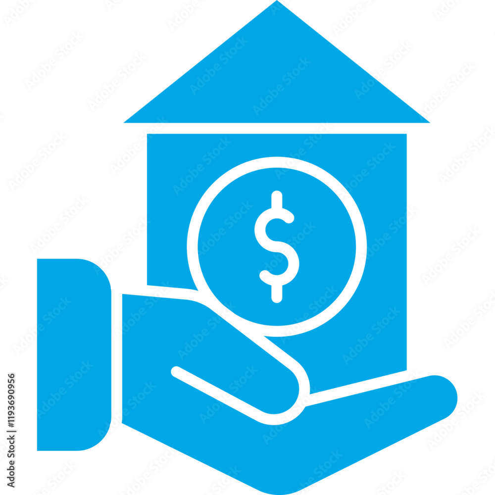 Home Loan icon single vector illustration Home Loan icon single vector illustration