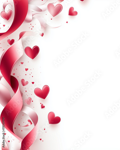 valentine background with hearts