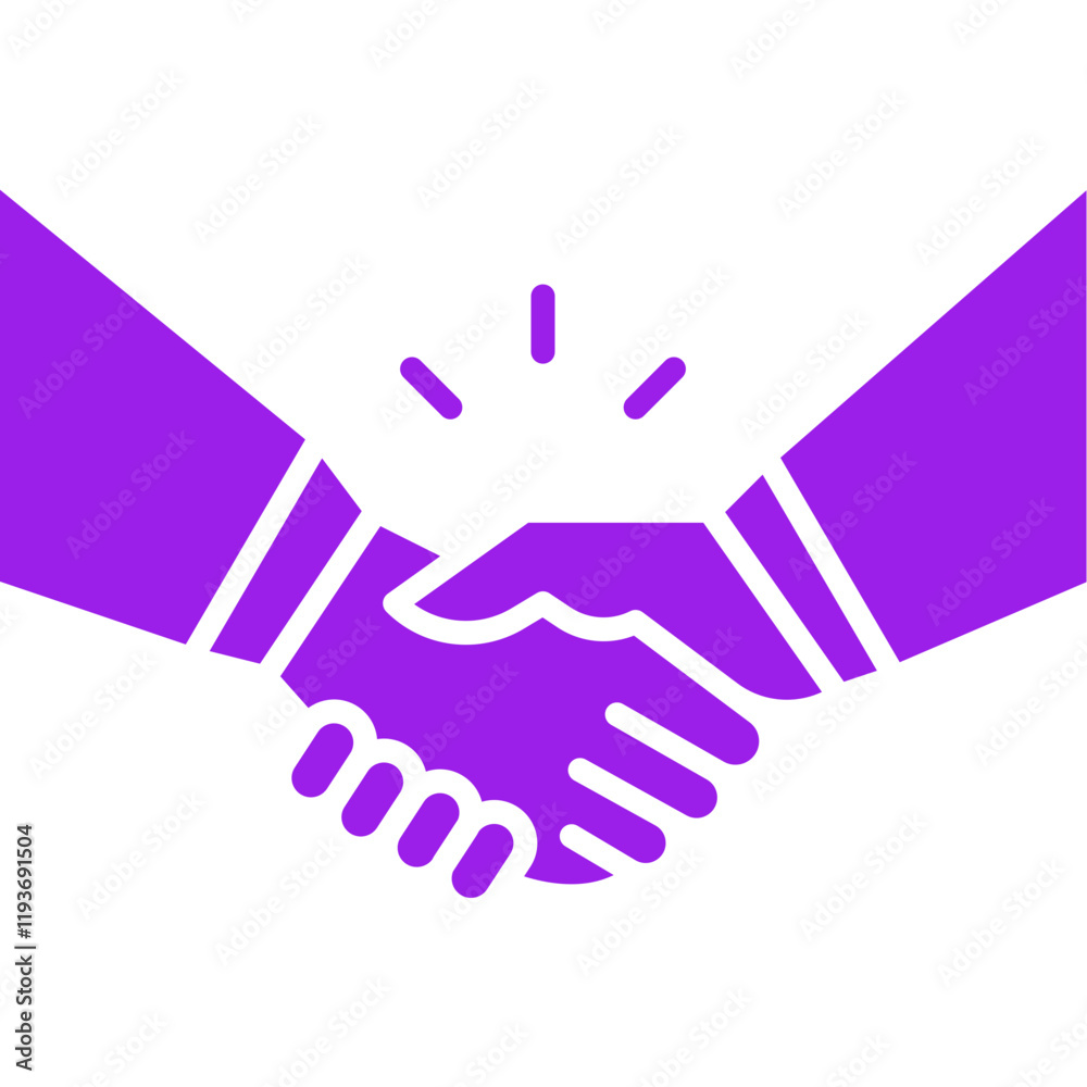 Obraz premium Partnership icon single vector illustration