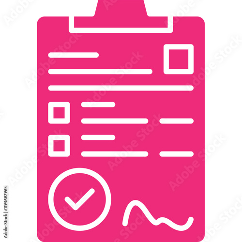 Contract icon single vector illustration