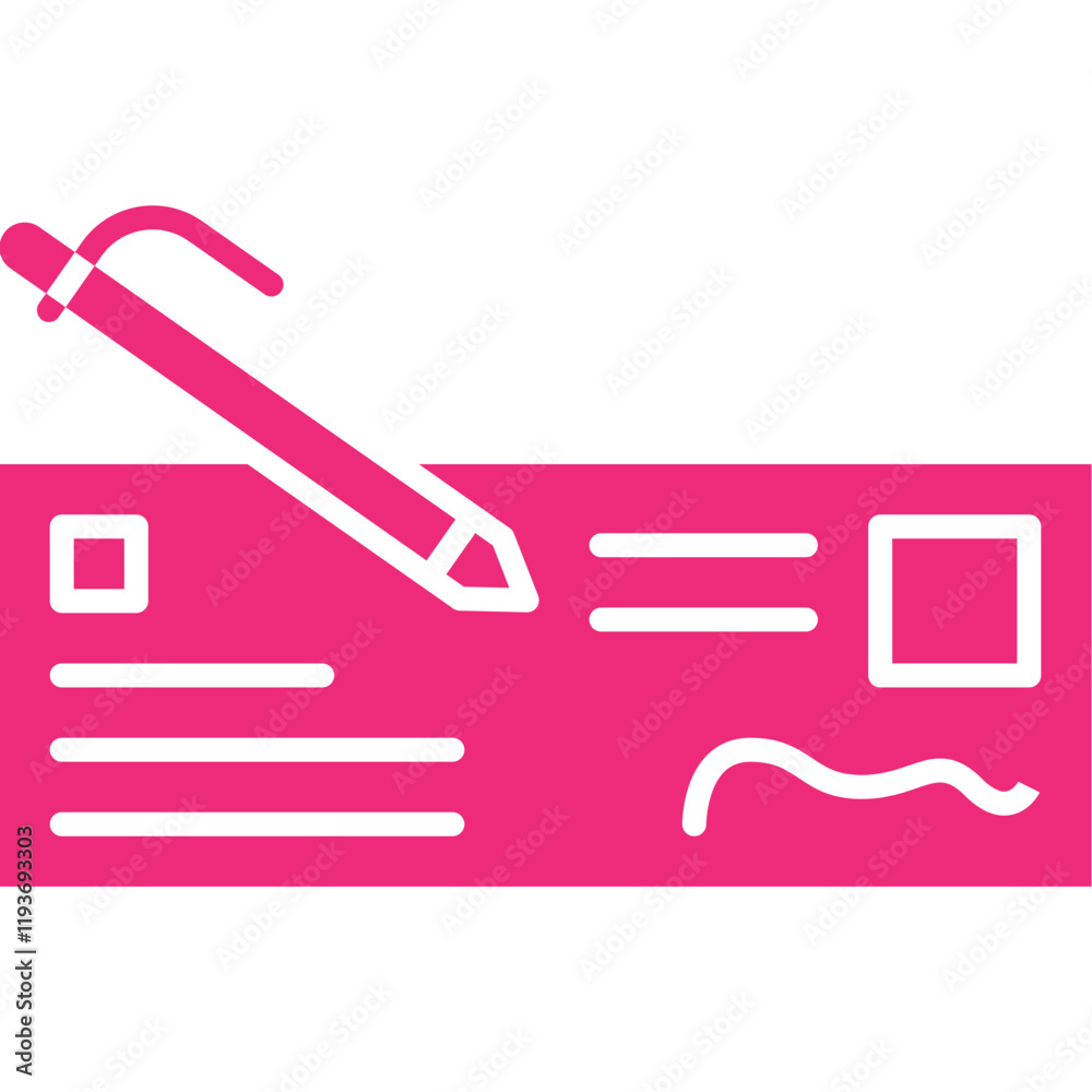 Bank Check icon single vector illustration Bank Check icon single vector illustration