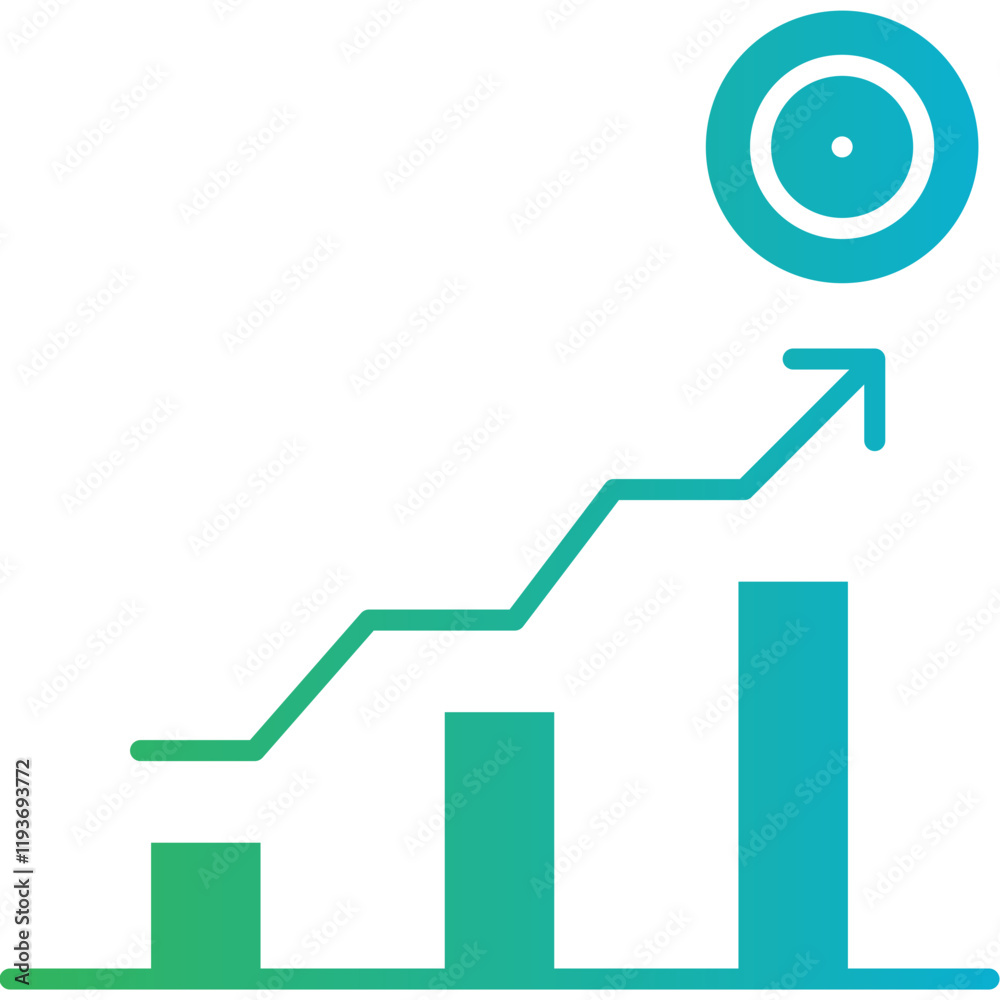Successful Investment icon single vector illustration Successful Investment icon single vector illustration
