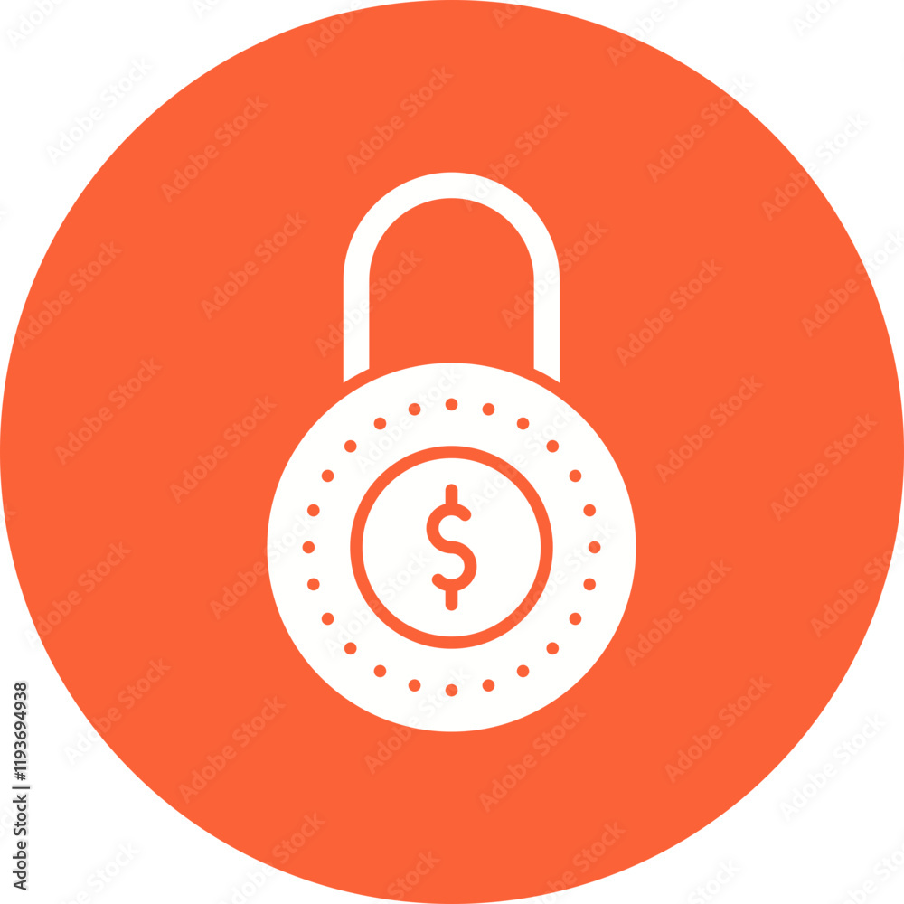 Secured Loan icon single vector illustration Secured Loan icon single vector illustration