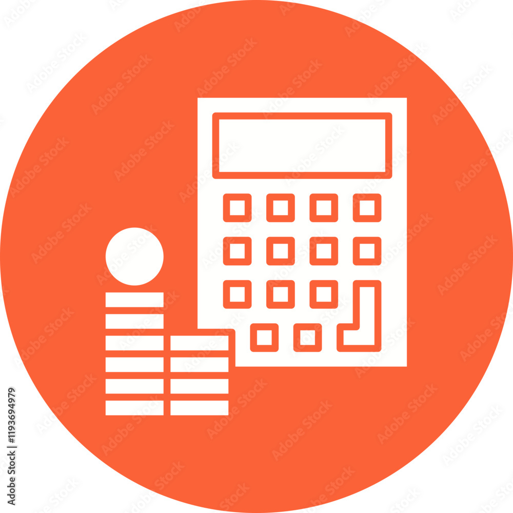 Accounting icon single vector illustration Accounting icon single vector illustration