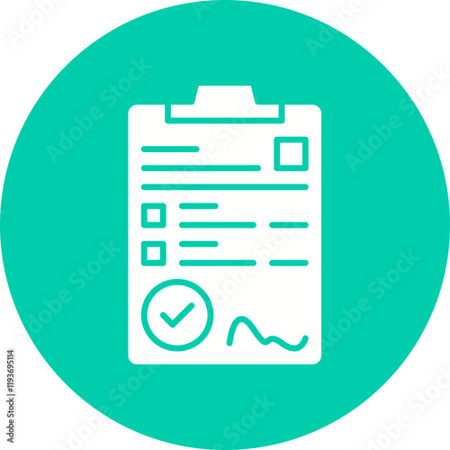Contract icon single vector illustration