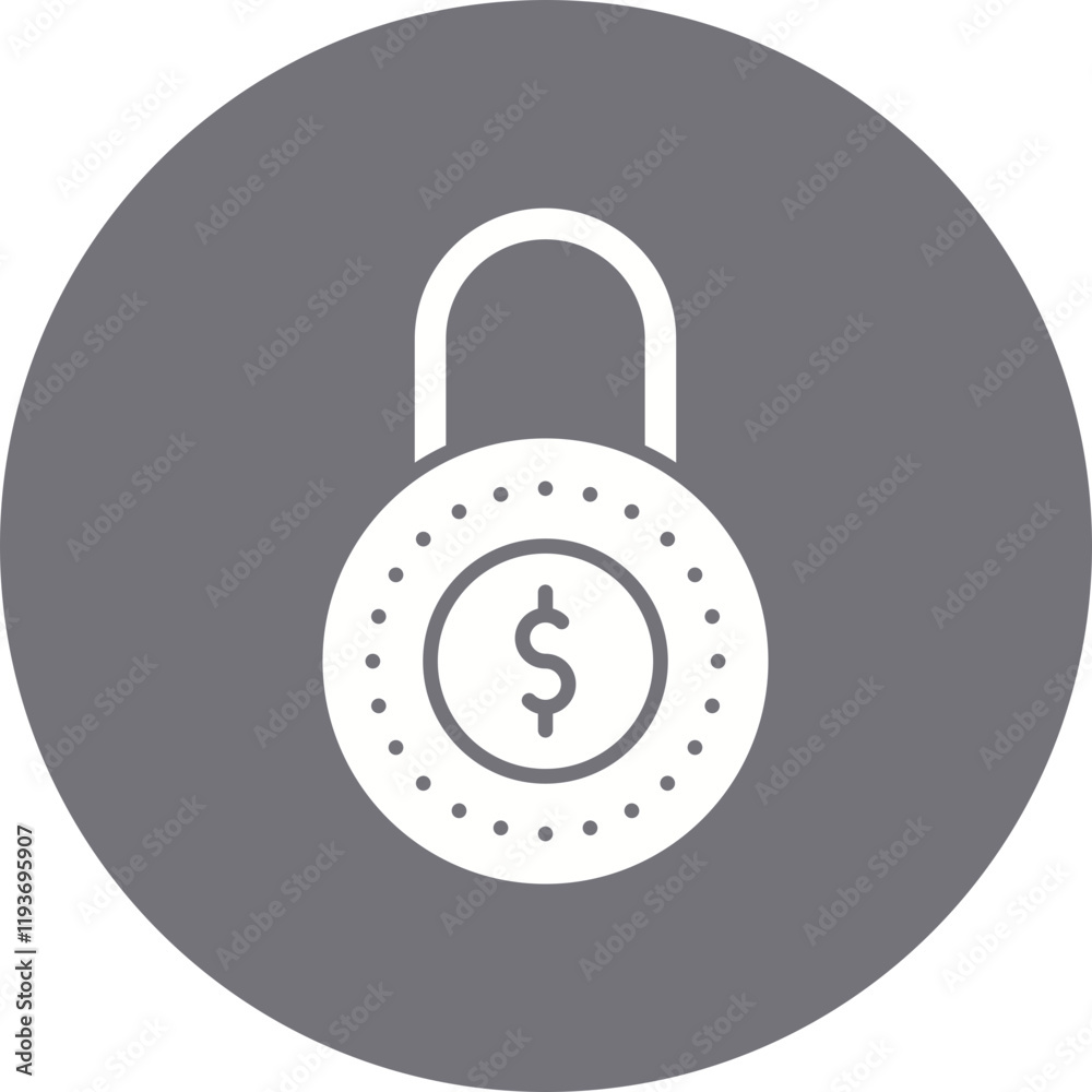 Secured Loan icon single vector illustration