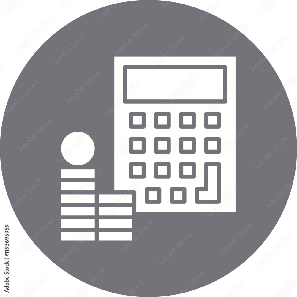 Accounting icon single vector illustration Accounting icon single vector illustration
