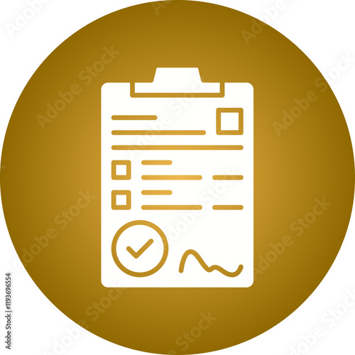 Contract icon single vector illustration