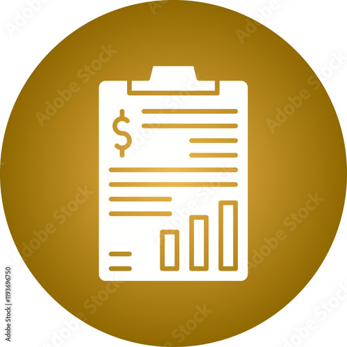 Marketing Budget icon single vector illustration