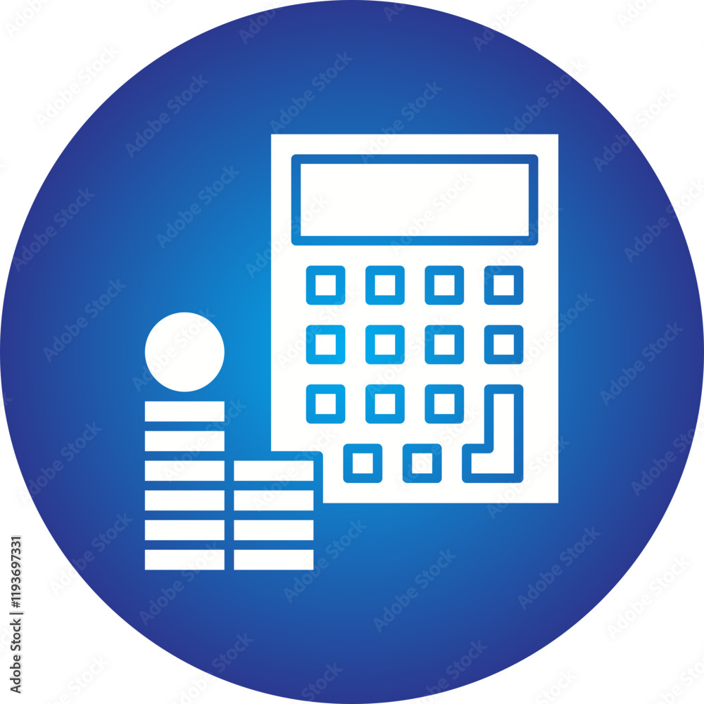 Accounting icon single vector illustration Accounting icon single vector illustration