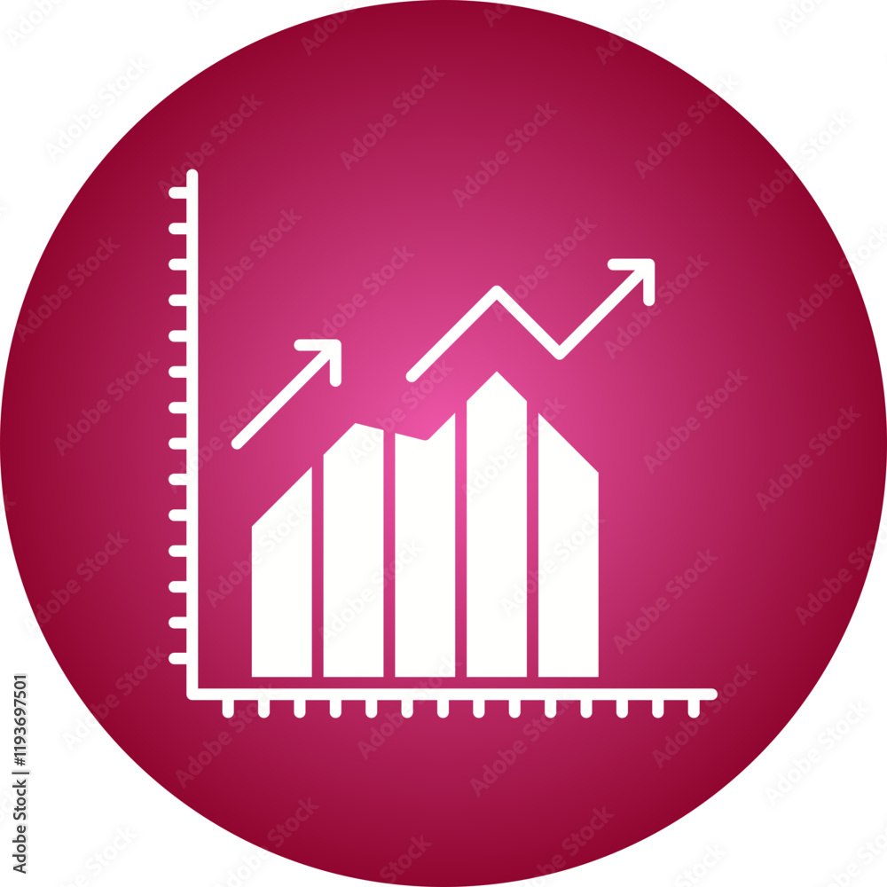 Financial Graph Growth icon single vector illustration Financial Graph Growth icon single vector illustration