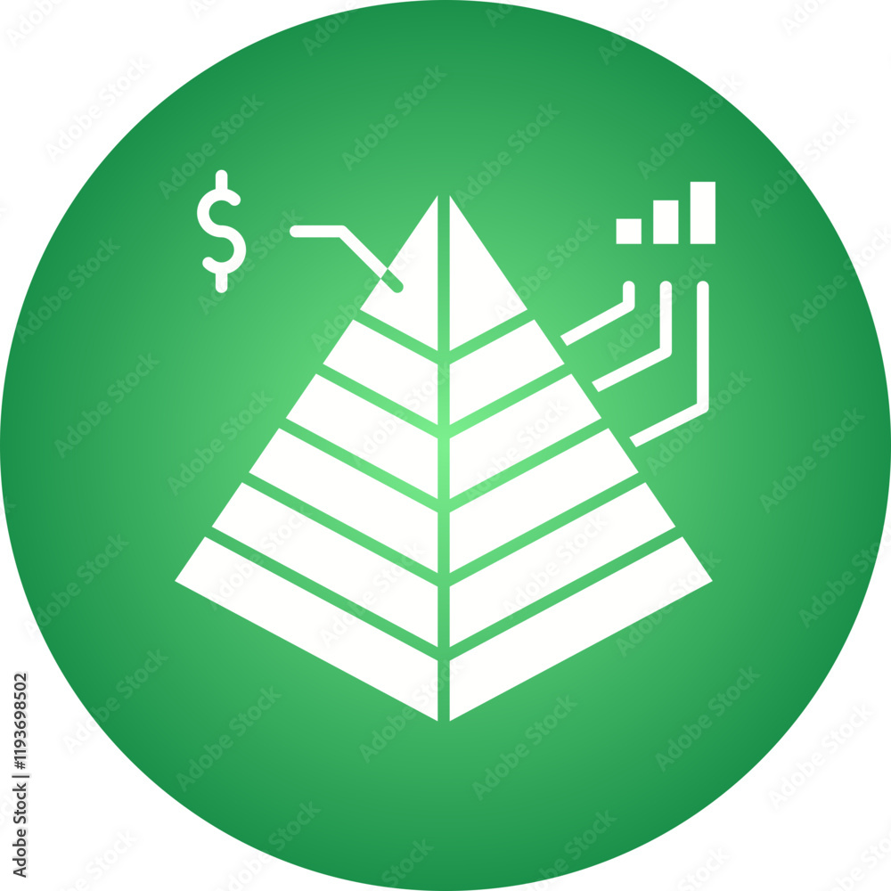 Financial Analytics icon single vector illustration Financial Analytics icon single vector illustration
