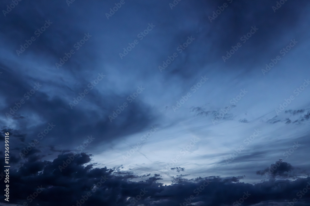 Twilight Sky with Dark Clouds Twilight Sky with Dark Clouds