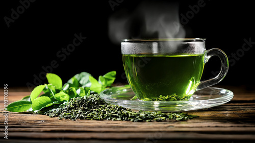 A soothing cup of hot tea infused with various herbs, ideal for relaxation and health benefits.