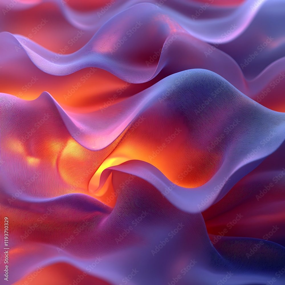 Obraz premium Dreamy fluid pastel lines forming organic shapes and patterns photos