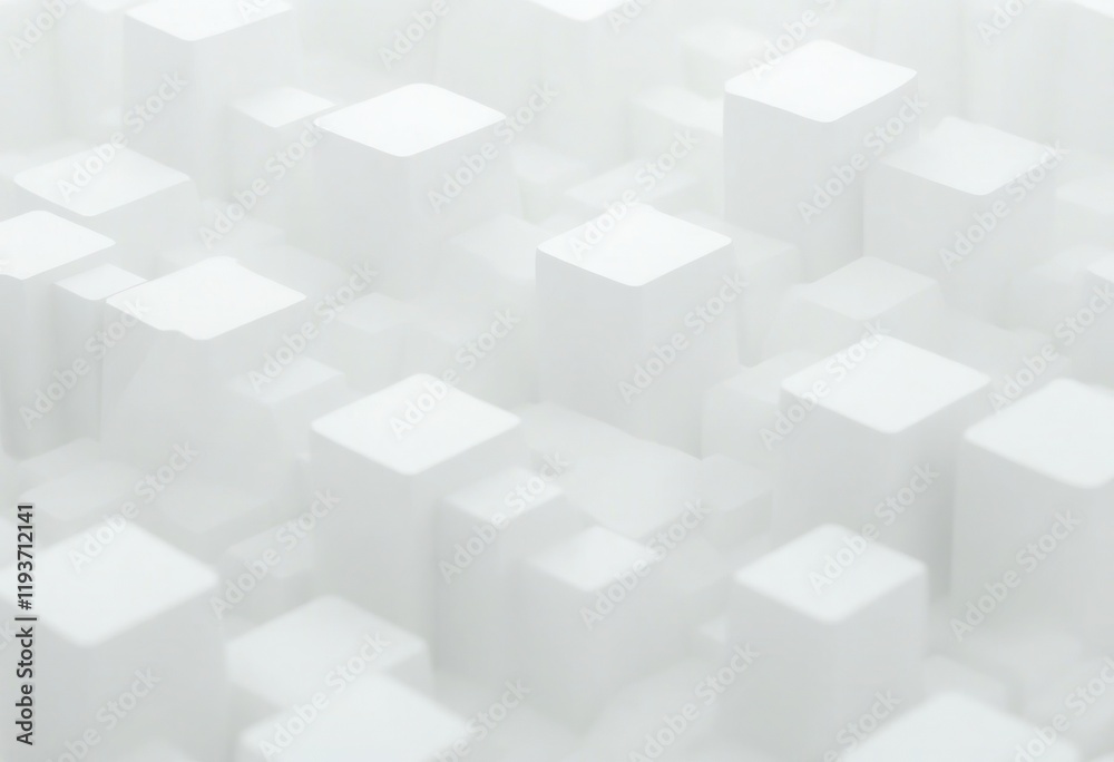 Abstract Minimalist White Cubes Background Abstract Minimalist White Cubes Background