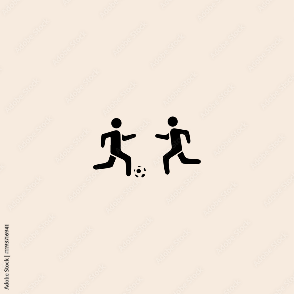 Soccer player icon illustration isolated vector sign symbol football player icon flat vector design. Soccer player icon illustration isolated vector sign symbol football player icon flat vector design.