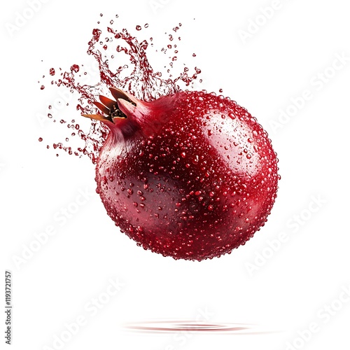 pomegranate with splash