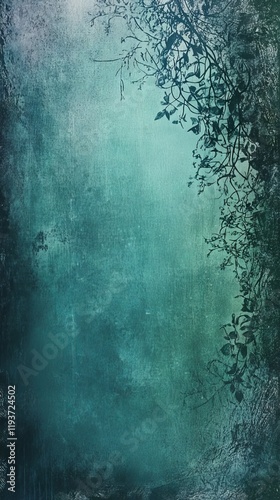 Cyan colored invitation card design