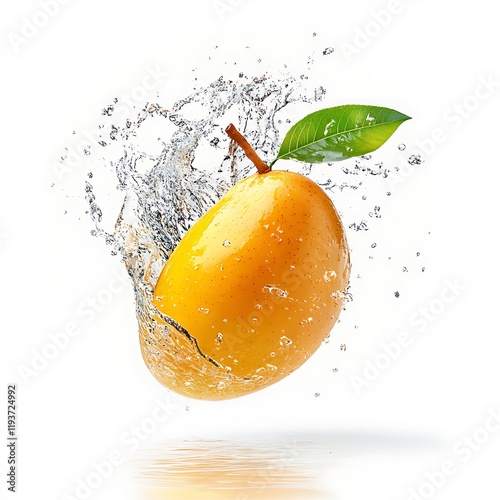 mango with splash