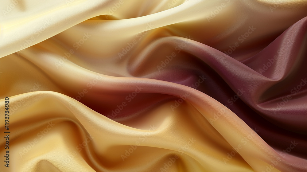 Fototapeta premium A luxurious gradient background blending Mocha Mousse, Wine (Burgundy), and Butter yellow, creating a warm and inviting design for premium projects
