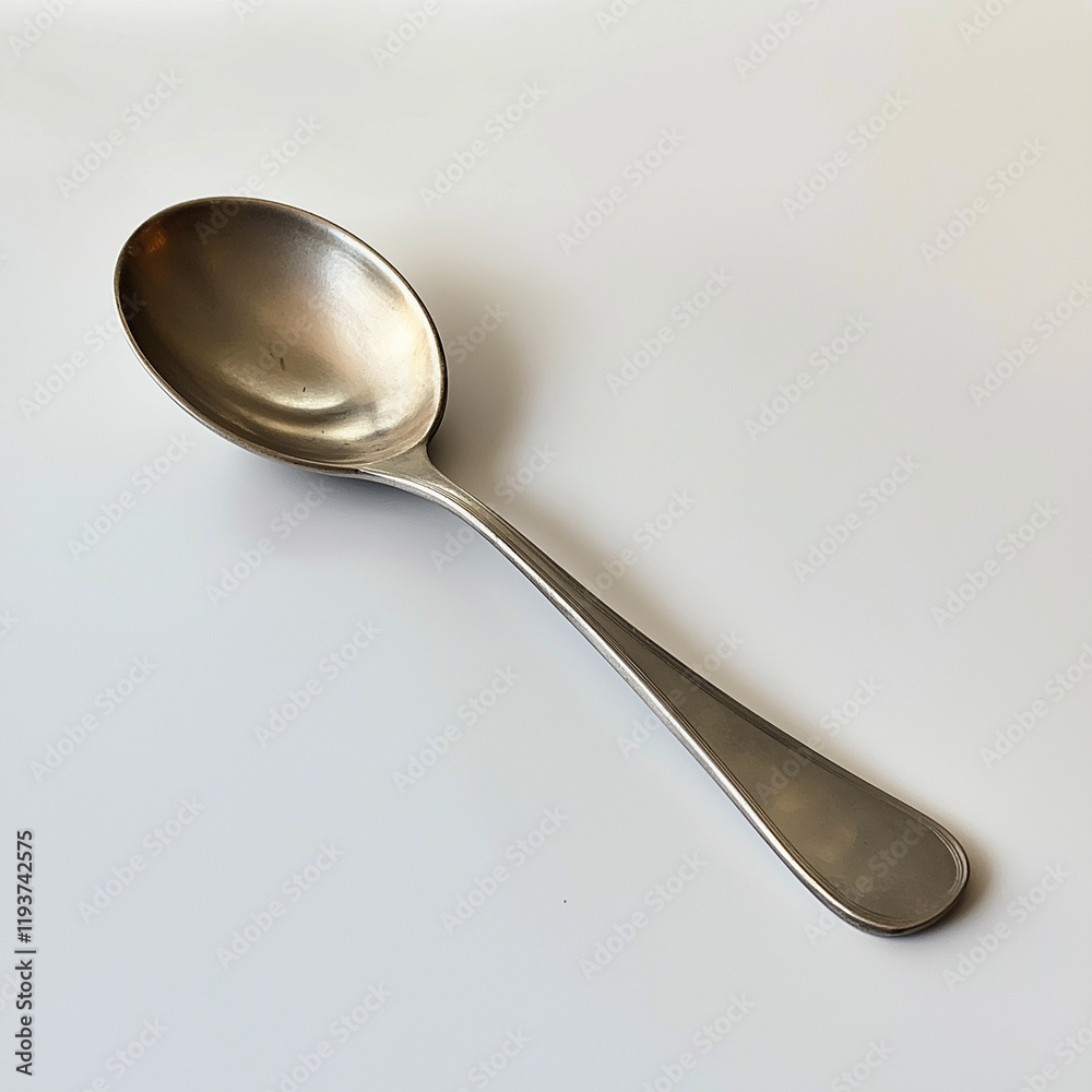 A premium stainless steel soup spoon with a wide rounded bowl and a sleek handle, offering functionality and elegance in dining A premium stainless steel soup spoon with a wide rounded bowl and a sleek handle, offering functionality and elegance in dining
