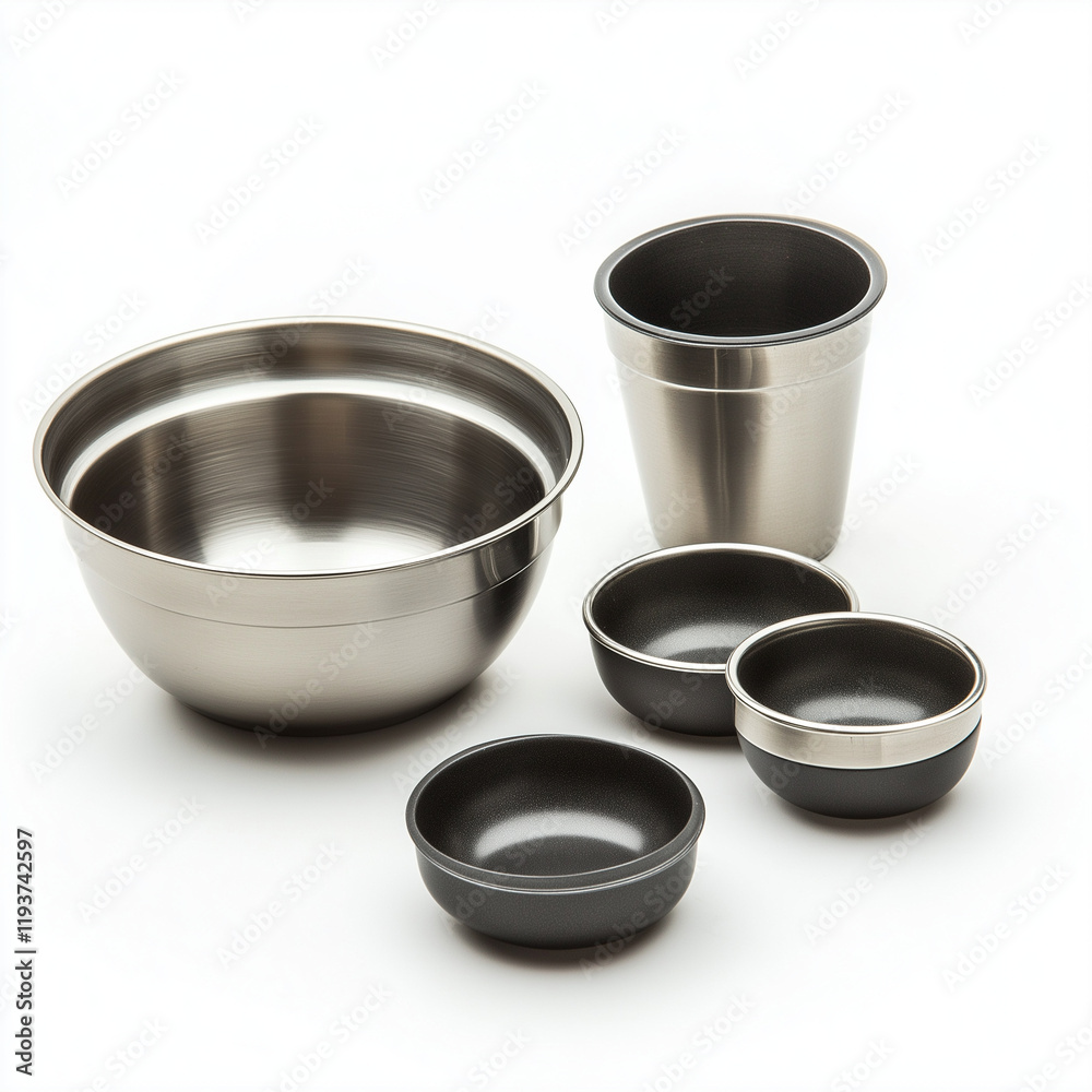 A large stainless steel soup spoon with a rounded bowl, combining a polished finish with practicality and durability, photographed on a clean background A large stainless steel soup spoon with a rounded bowl, combining a polished finish with practicality and durability, photographed on a clean background