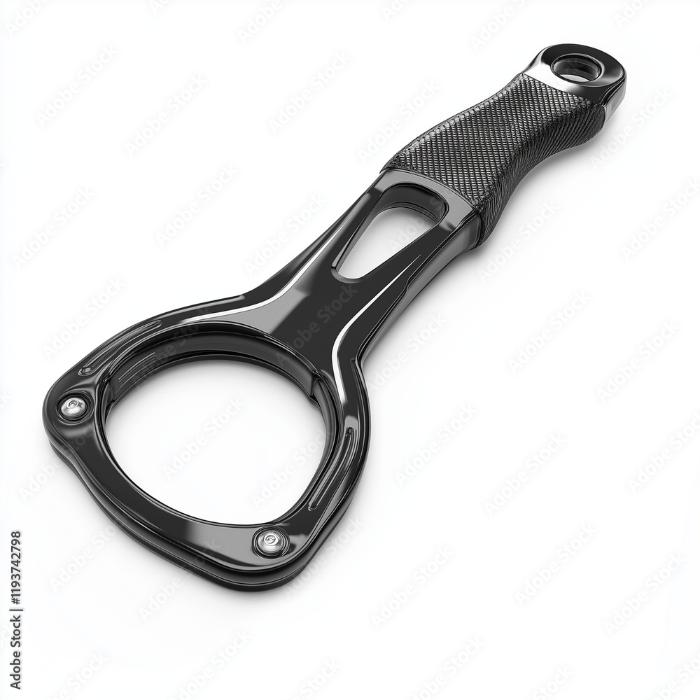 A modern multi-purpose bottle and can opener with an ergonomic grip, combining sleek design with functionality for versatile kitchen use A modern multi-purpose bottle and can opener with an ergonomic grip, combining sleek design with functionality for versatile kitchen use