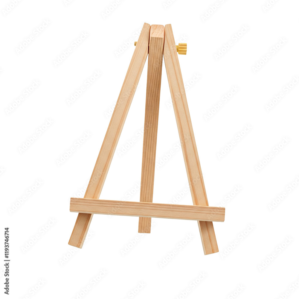 wooden easel isolated on white wooden easel isolated on white