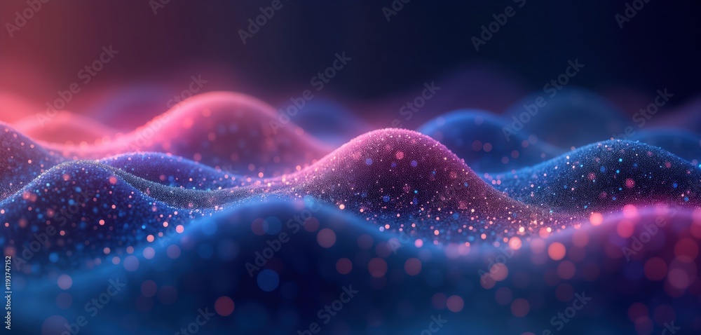 Abstract gradient background with wavy dotted patterns in blue, purple. Dynamic flowing design. Vibrant colours create modern aesthetic. Stylish, sleek. Perfect for digital designs, wallpapers, Abstract gradient background with wavy dotted patterns in blue, purple. Dynamic flowing design. Vibrant colours create modern aesthetic. Stylish, sleek. Perfect for digital designs, wallpapers,