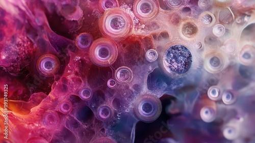 Colorful coral like abstract patterns photo