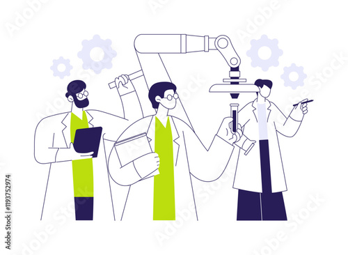 Order scientific research abstract concept vector illustration.