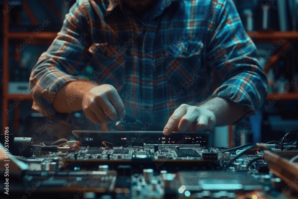 Computer repair technician providing hardware support and maintenance services. Computer repair technician providing hardware support and maintenance services.