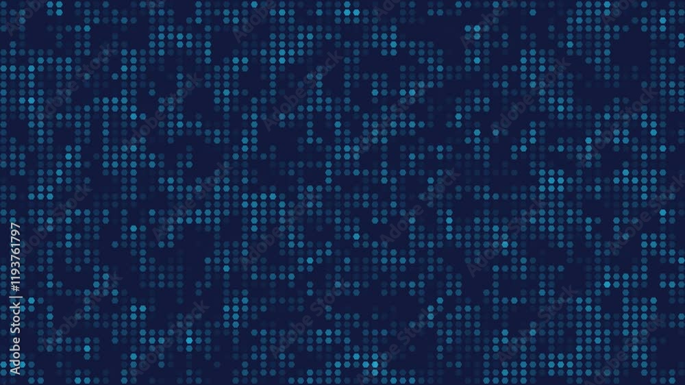 Technology navy blue background loop animation