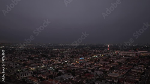 Panoramic video showing Palisades fire in Los Angeles from South Bay, California