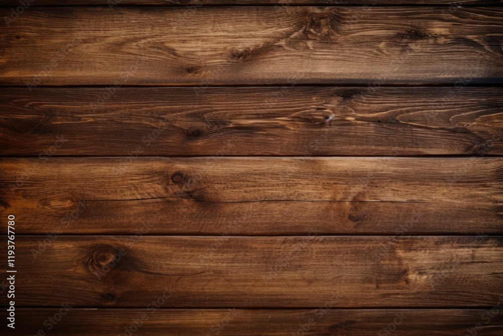 Fototapeta premium Brown Table Background. Dark Wood Texture for Furniture Design Featuring Old Brown Board as Abstract Panel Material