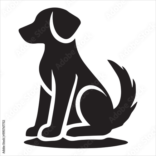 dog silhouette vector