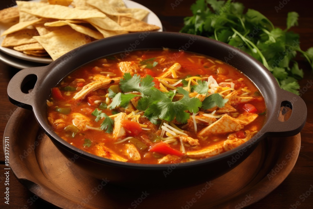 Delicious Chicken Tortilla Soup in a Bowl - Perfect for Dinner Delicious Chicken Tortilla Soup in a Bowl - Perfect for Dinner