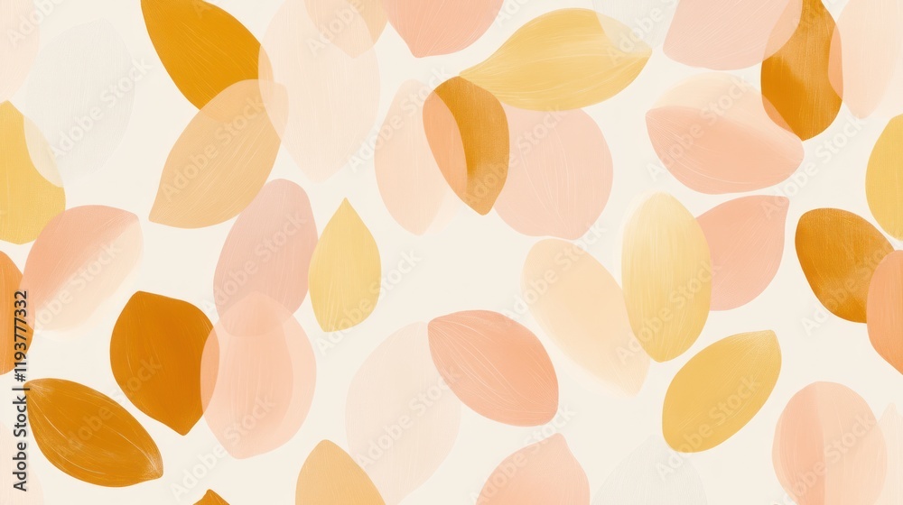 Abstract floral petals, scattered, background, pastel Abstract floral petals, scattered, background, pastel