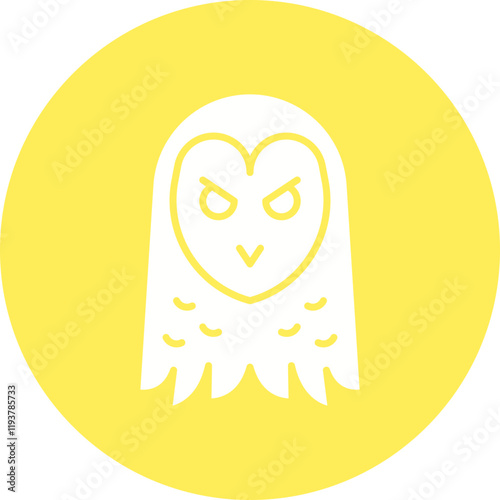 Owl Face icon single vector illustration