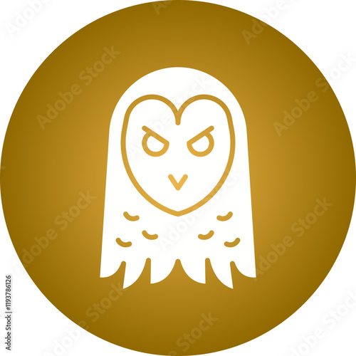 Owl Face icon single vector illustration